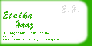 etelka haaz business card